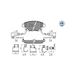 MEYLE Bremsbelagsatz, Scheibenbremse 0252448617/PD Hinterachse | Compatibel met: FORD TRANSIT Bus, TRANSIT Kasten, TRANSIT Pritsche/Fahrgestell, TRANSIT TOURNEO Bus