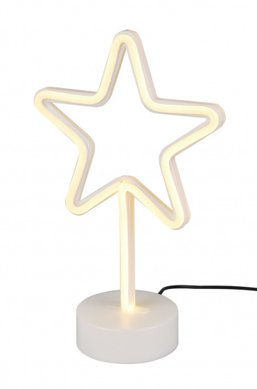 Reality Leuchten tafellamp Star led 1,8 watt 30 cm wit