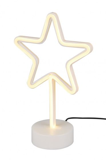 Reality Leuchten Star LED Tafellamp - 30 cm - Wit