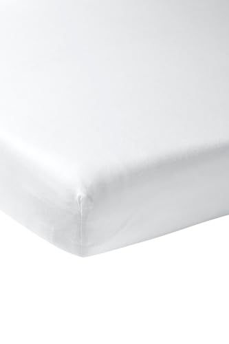 Meyco Home Uni hoeslaken twijfelaar - white - 120x200cm