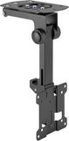RICOO D0411 Universele plafondbeugel voor schermen van 13 tot 27 inch, opvouwbaar, draaibaar en in hoogte verstelbaar, plafondbeugel voor monitor tot 20 kg met VESA max. 100 x 100, arm voor