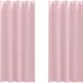 vidaXL Blackout Gordijnen met Ringen 2 st Babyroze 245 x 140 cm