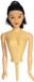 PME Doll Pick - Black Hair - 178mm - Zwart