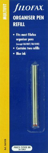 Filofax 60508 navulvullingen voor mini-pennen, blauw