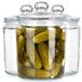 Vilde | Bocaux en verre 3 pcs 2 L - 14x21 cm - Récipients en verre avec joint - Lavable au lave-vaisselle