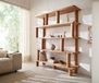DELIFE Accra Bibliothèque 170x190 cm Acacia Naturel 8 compartiments