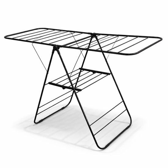 Vonia Droogrek Inklapbaar - Zwart