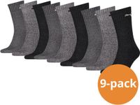 Puma Sportsokken Antraciet /Grey - 9 paar - Maat 35/38