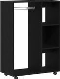 vidaXL Kledingkast Zwart Eiken 80x40x110 cm Bewerkt Hout