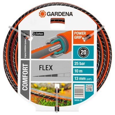 Gardena 18030 Tuinslang - 10m - Zwart/Oranje - Stof/Weefsel