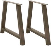vidaXL Eettafelpoten 2 stuks A-vormig 90x(72-73) cm staal Naturel