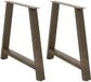 vidaXL Eettafelpoten 2 stuks A-vormig 90x(72-73) cm staal Naturel