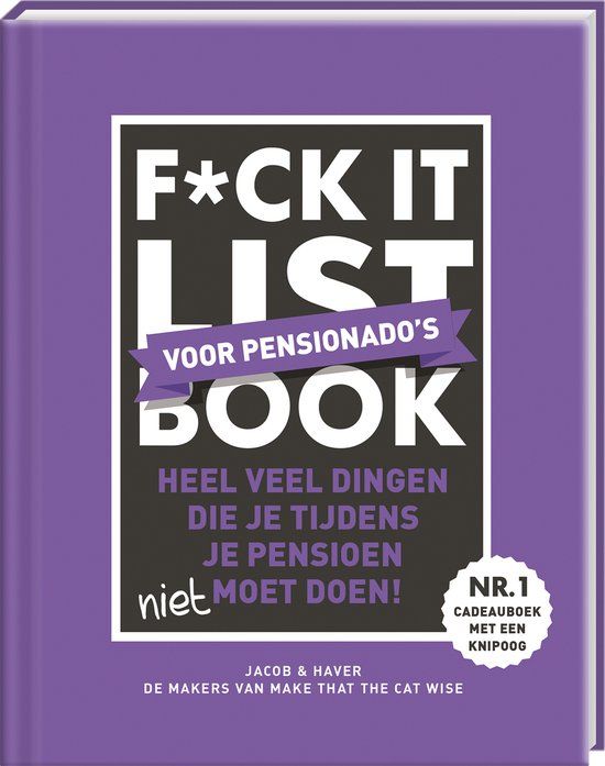 F*ck ImageBooks Factory B.V. F*ck it list book - Voor pensionado's