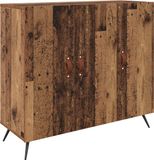 vidaXL Dressoir oudhout 89,5 x 34 x 80 cm bewerkt hout