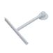 Gedy Bianco G-Mirissa, douchewisser met haak en zuignap, glasreiniger van hars en rubber, 23 x 22 x 3 cm, 0,1 kg, wit