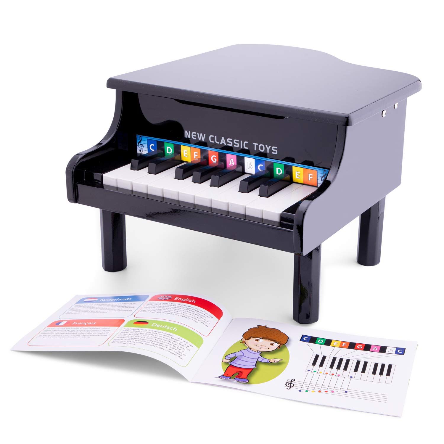 New Classic Toys Piano À Queue En Noir - 10150