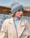 Beechfield Colour Block Beanie - Vanilla/Biscuit - One Size