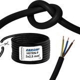 Merkloos / Sans marque Wan GmbH Stevige Rubberen Verleng- en Aansluitkabel H07RN-F 3x2,5 mm huis- en bouwkabel IP44 10 m