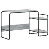 vidaXL Bureau met opbergruimte, Sonoma-grijs, 131,5 x 50 x 75,5 cm