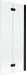 Mexen Mist paroi de douche 2 vantaux droite 80 x 150 cm, transparent, noir