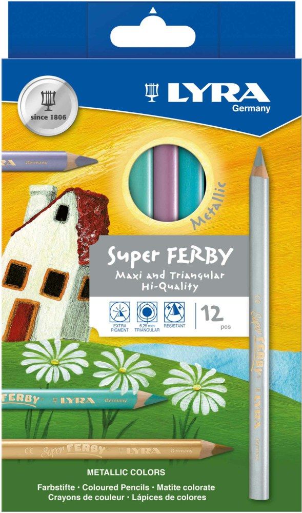 Thomson Super Ferby Metallic - 12 Kleurpotloden
