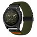 By Qubix Qubix - Geschikt voor Garmin bandje - 22mm Quickfit - Nylon bandje met parachute sluiting - Donkergroen - Geschikt voor Garmin Fenix 9 / 9 pro - 47mm