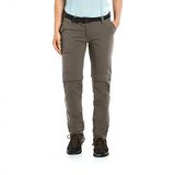 Maier Sports Dames Inara Slim Zip Outdoor broek afritsbaar, teak, 23