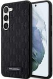 Karl Lagerfeld Saffiano - Etui Voor iPhone 13 - Metalen Logo - Zwart