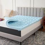 Lucid 3 Inch Matras Topper Twin - Traagschuim Matras Topper Twin - 5 Zone Gel Infusion - CertiPur gecertificeerd schuim