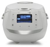 Rijstkoker en stoomkoker digitaal, 1,5 litre, 12 programmes, 860 W, gris