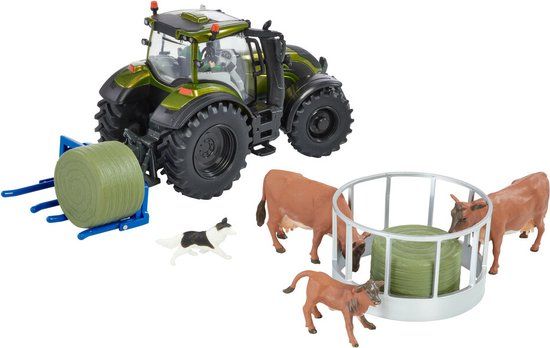 Britains Valtra Tractor 1:32 - Metallic Olive Green - Farm Toy for Kids & Collectors