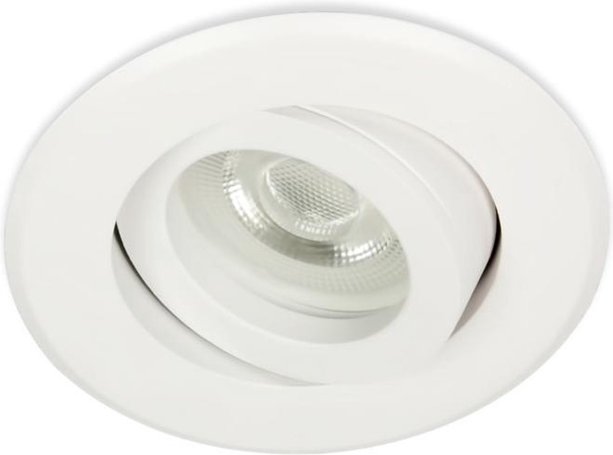 Integral LED Midi inbouwspot Agust -Rond Wit -Koel Wit -Dimbaar -3.6W -Integral LED