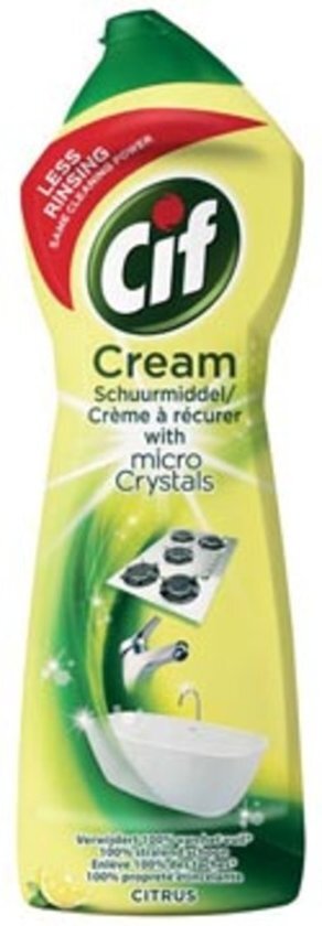 Cif schuurcrÃ¨me citrus, flacon van 750 ml