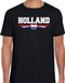 Bellatio Decorations Oranje Holland supporter t-shirt zwart met Nederlandse vlag voor heren M