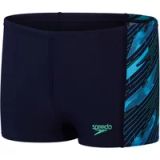 Speedo Boys HyperBoom Panel Aquashort True Navy / Harlequin Green / Picton Green