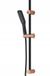 Kuchinox Alanis Doucheset Zwart/Roségoud 70cm Stang