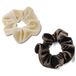 PARENCE.- Set van 2 fluwelen linten - Rubberen haaraccessoires voor dames en meisjes - Comfortabel, veelzijdig en elastisch