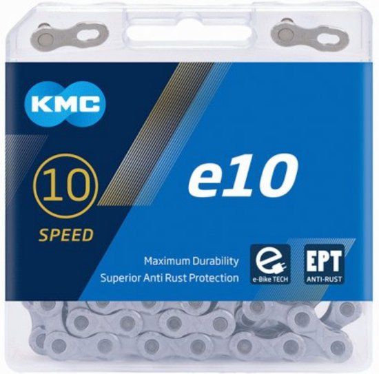 KMC e10 EPT fietsketting E-Bike 10-speed grijs