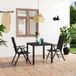 Maison Exclusive - Salon de jardin 3 pièces noir