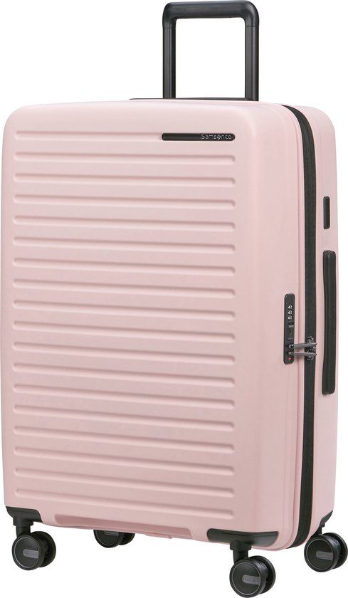 Samsonite Koffer - Restackd spinner 68/25 (4 wielen) - uitbreidbaar - Rose - 79l - 3.4 kg