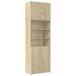 vidaXL Meuble haut Chêne Sonoma, 80x42,5x249 cm, panneau de particules