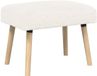 vidaXL - Bank - Effen - Crèmekleurig - 60 x 40 x 45 cm - Bouclé