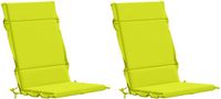 vidaXL - 2-delige hoogrugkussen GEMERT 2 pcs 100% Polyester Felgroen