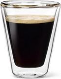 Luigi Bormioli Caffeino Dubbelwandig Glas - 8,5 cl - Set van 2