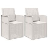 vidaXL Tuinstoelen 2 st Wit PP