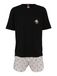 DIESEL Pyjama kort groen / rosa / zwart / wit