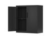 Armoire en acier à 2 portes verrouillable 80 x 40 x 90 cm noir