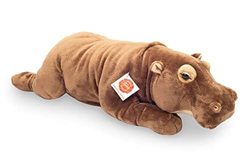 Teddy-hermann Teddy Hermann 90595 nijlpaard rivierpaard liggend 45 cm, knuffeldier, pluche dier