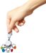 TROIKA PATENT SLEUTELHOUDER – KYR61/CH – rond, glanzend – sleutelhanger – karabijnhaak – 6 afneembare ringen – gekleurde platen voor sleutelidentificatie – TROIKA Origineel