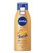 NIVEA Body Lotion Sun Touch, verzorgende lotion met zacht bruiningseffect zonder strepen, hydraterende lichaamscrème met ginkgo-extract en druivenpitolie (400 ml)